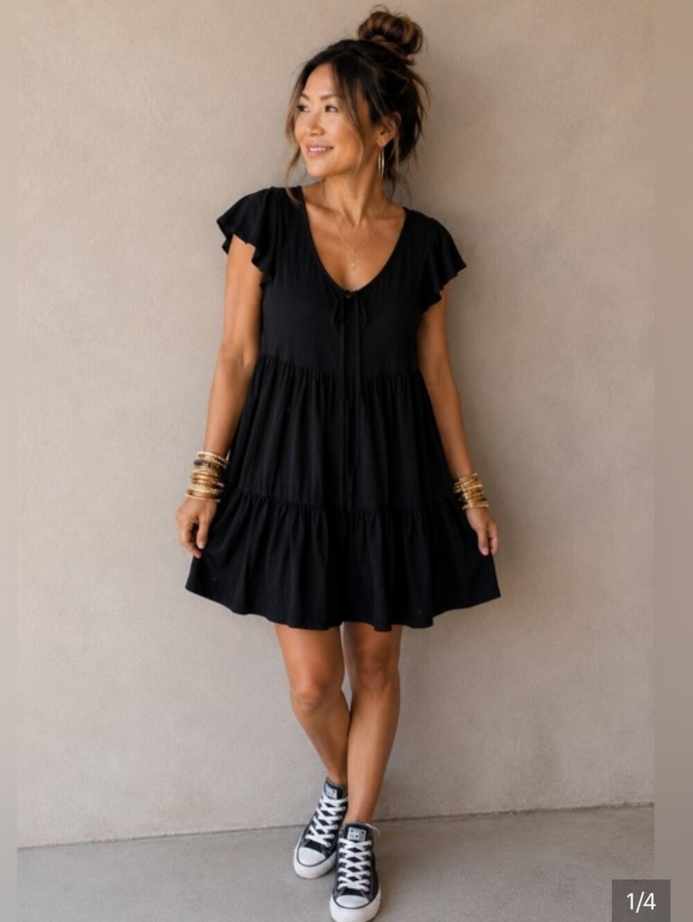 2/$40 ✨See You Monday Ribbed Tiered Dress